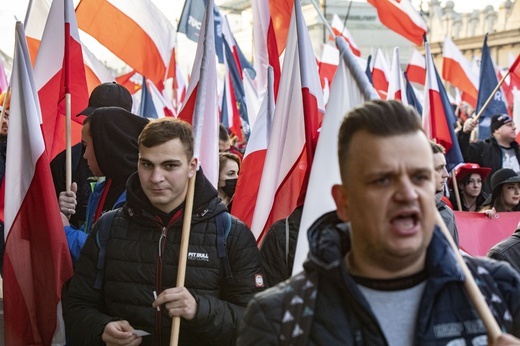 Marsz Niepodległości zakończył się na błoniach Stadionu Narodowego