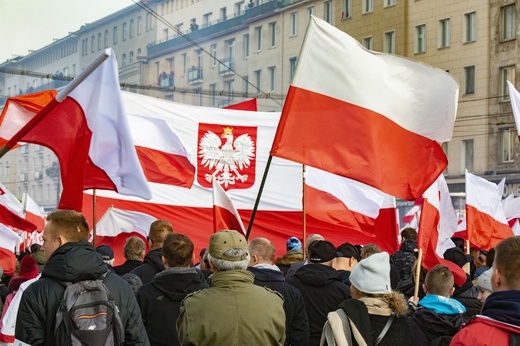 Marsz Niepodległości zakończył się na błoniach Stadionu Narodowego