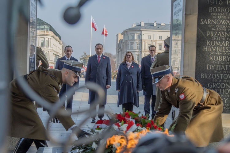 Przed Grobem Nieznanego Żołnierza