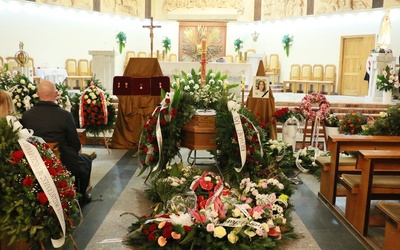 Msza św. pogrzebowa Katarzyny Korościk-Olas w kościele na Poczekajce.