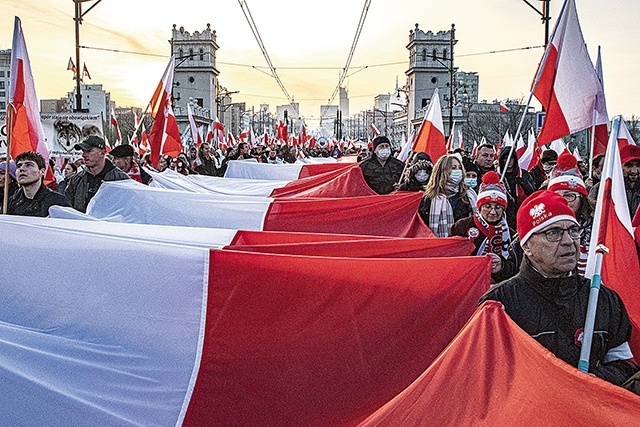 ▲	W ocenie służb tegoroczny przemarsz był jednym z najspokojniejszych w ostatnich latach.