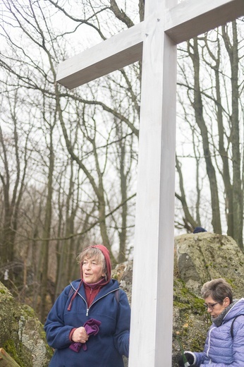 Poświęcenie nowego krzyża na Rogowcu