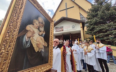◄	Tak witano malowidło w parafii pw. św. Wojciecha w Jeleniej Górze.