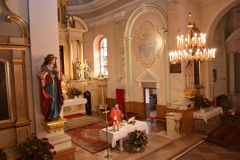 Poświęcenie figury św. Katarzyny w Rzeczycy 