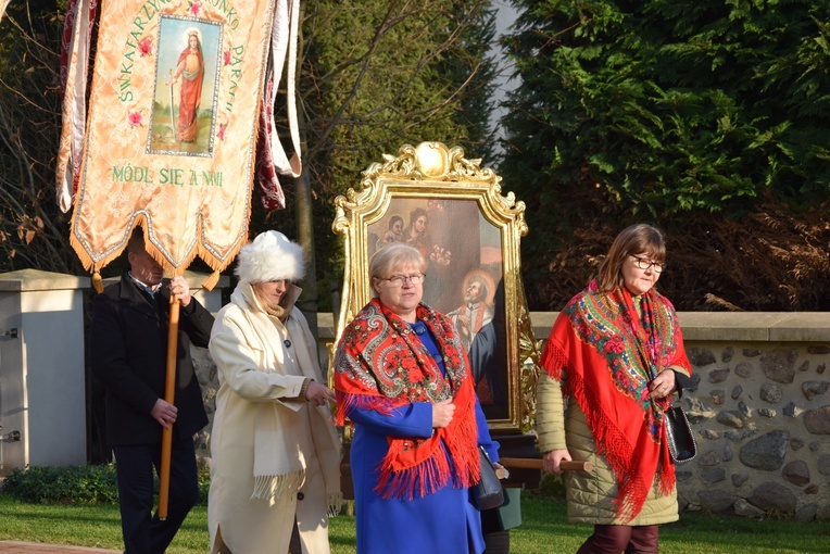 Poświęcenie figury św. Katarzyny w Rzeczycy 