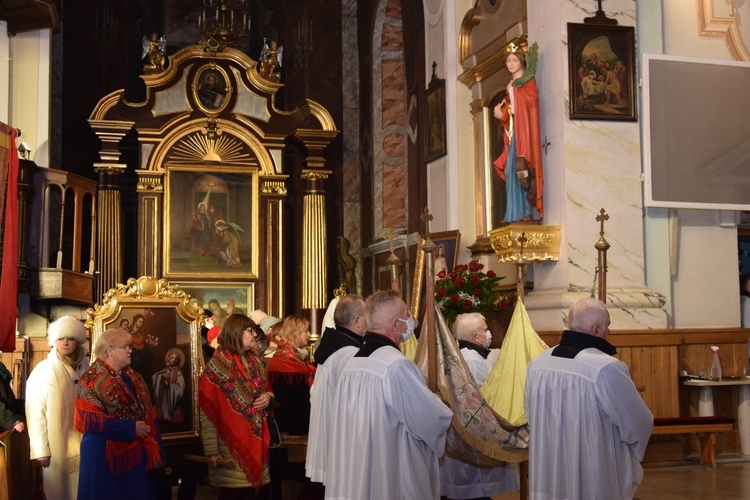 Poświęcenie figury św. Katarzyny w Rzeczycy 