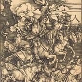 Albrecht Dürer, Czterej jeźdźcy Apokalipsy, drzeworyt, 1496/1498 r.