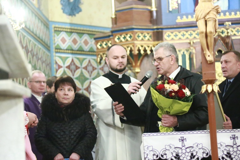 Poświęcenie polichromii w Lubczy