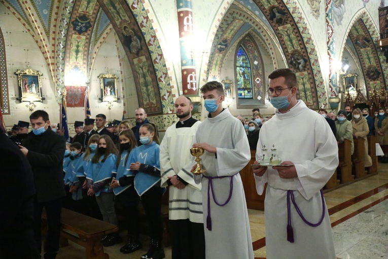 Poświęcenie polichromii w Lubczy