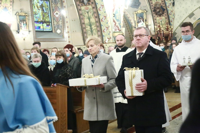 Poświęcenie polichromii w Lubczy