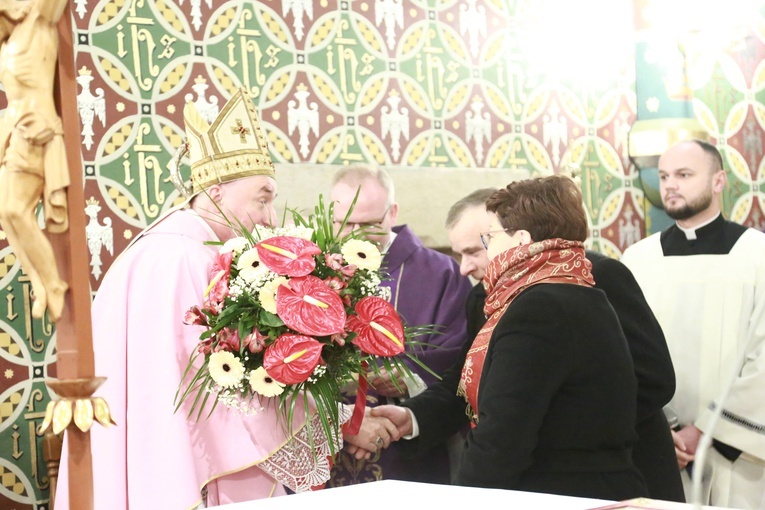 Poświęcenie polichromii w Lubczy