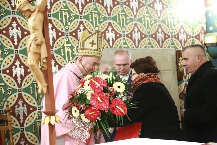 Poświęcenie polichromii w Lubczy