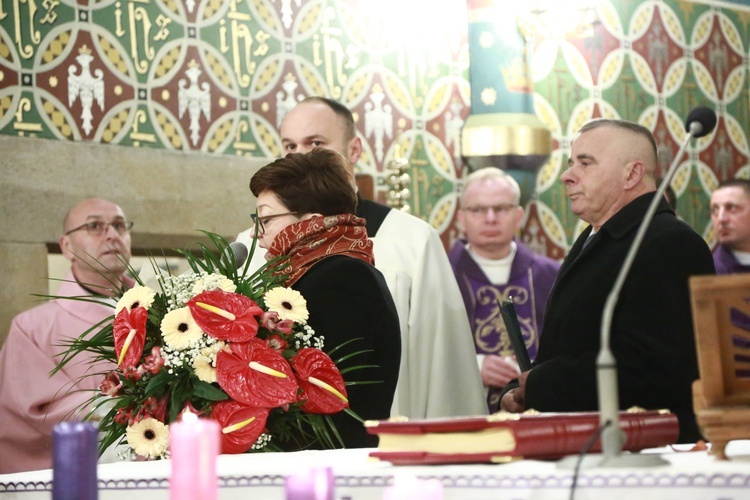 Poświęcenie polichromii w Lubczy