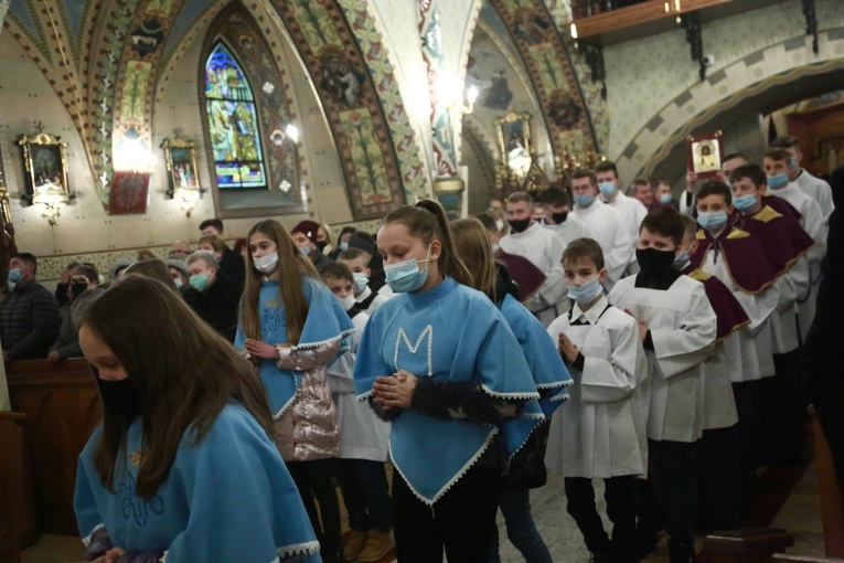 Poświęcenie polichromii w Lubczy