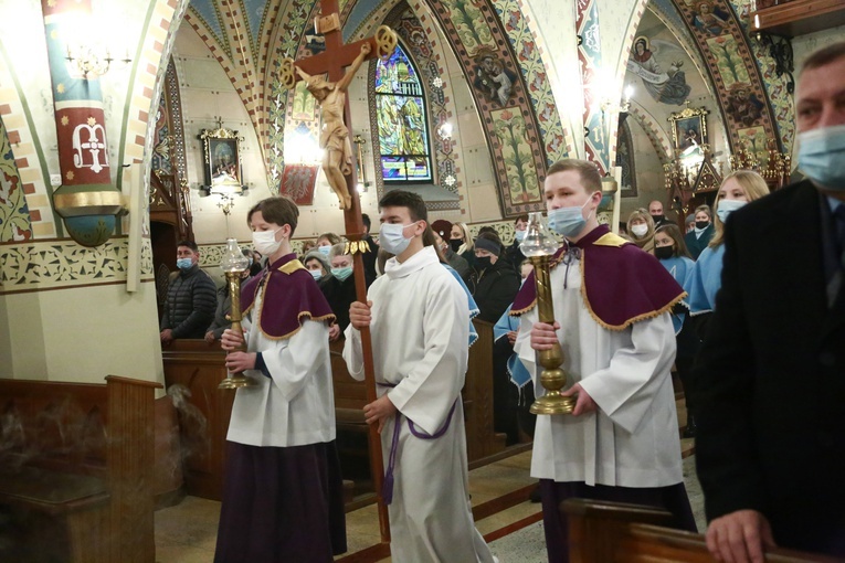 Poświęcenie polichromii w Lubczy