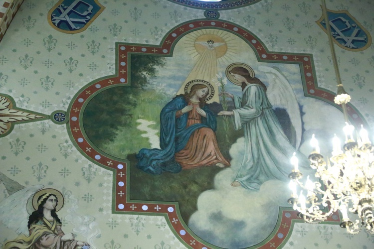 Polichromia kościoła w Lubczy