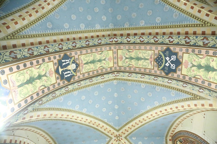 Polichromia kościoła w Lubczy