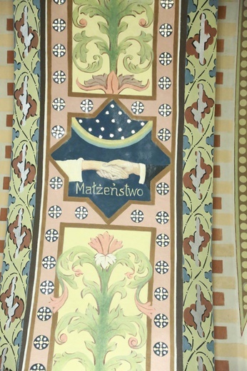 Polichromia kościoła w Lubczy