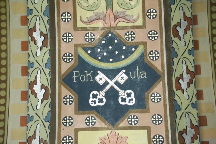 Polichromia kościoła w Lubczy