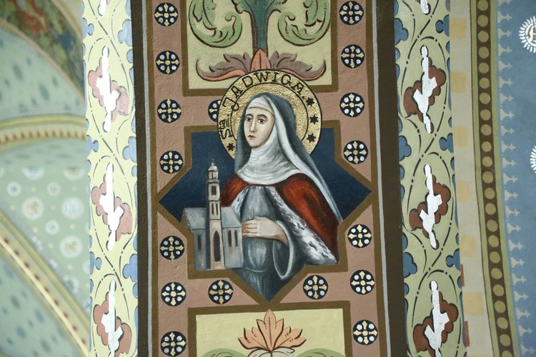 Polichromia kościoła w Lubczy