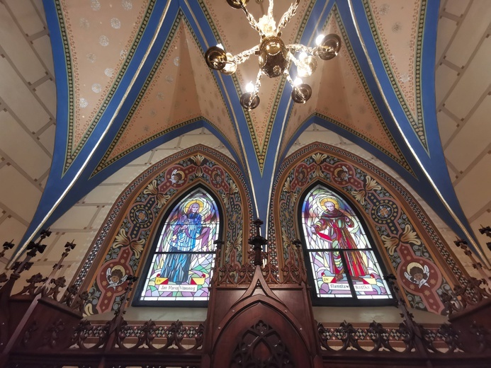 Polichromia kościoła w Lubczy