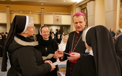 Po Eucharystii był czas na złożenie świątecznych życzeń.