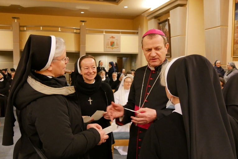 Po Eucharystii był czas na złożenie świątecznych życzeń.