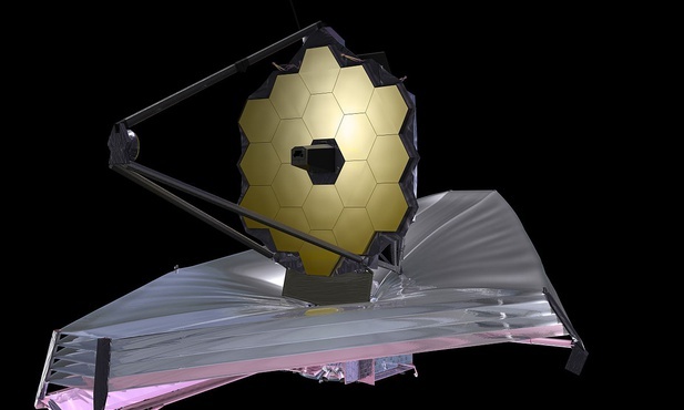 Teleskop Webba w pełni rozłożony w kosmosie