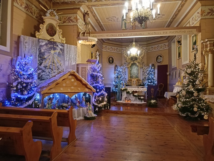 Goleszyn. Szopka bożonarodzeniowa w parafii św. Mateusza