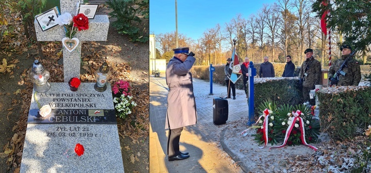 Tu leży powstaniec wielkopolski nazywany przez Niemców "polskim bandytą"