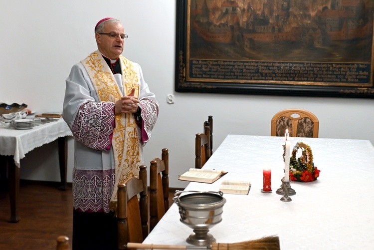 Kolęda na katedralnej plebanii