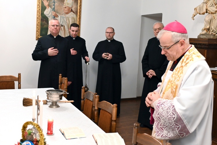 Kolęda na katedralnej plebanii