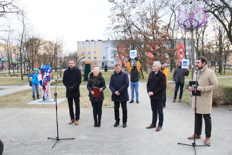 Odsłonięcie statuetki ZAKSY w Kędzierzynie-Koźlu