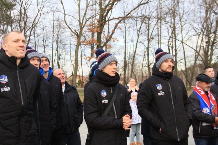 Odsłonięcie statuetki ZAKSY w Kędzierzynie-Koźlu