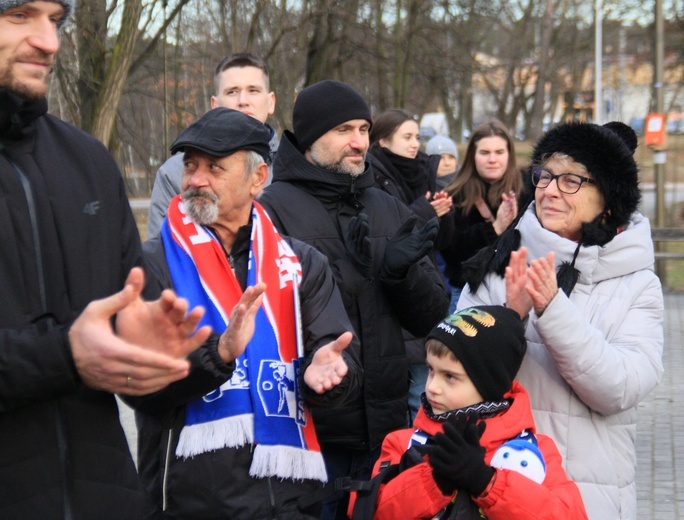 Odsłonięcie statuetki ZAKSY w Kędzierzynie-Koźlu