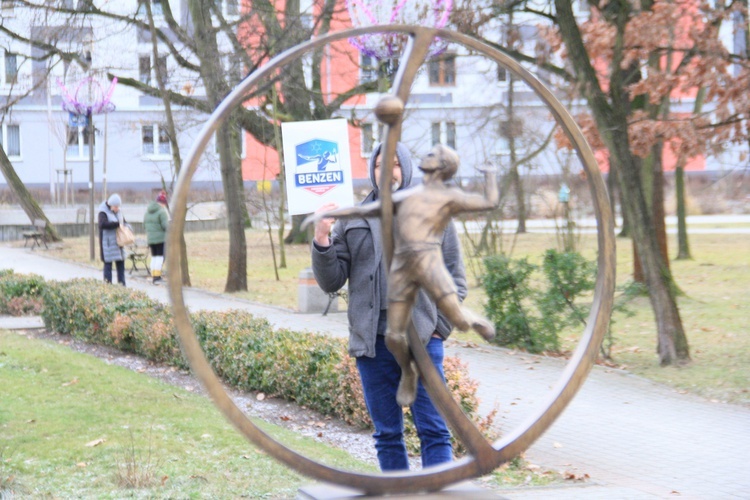 Odsłonięcie statuetki ZAKSY w Kędzierzynie-Koźlu