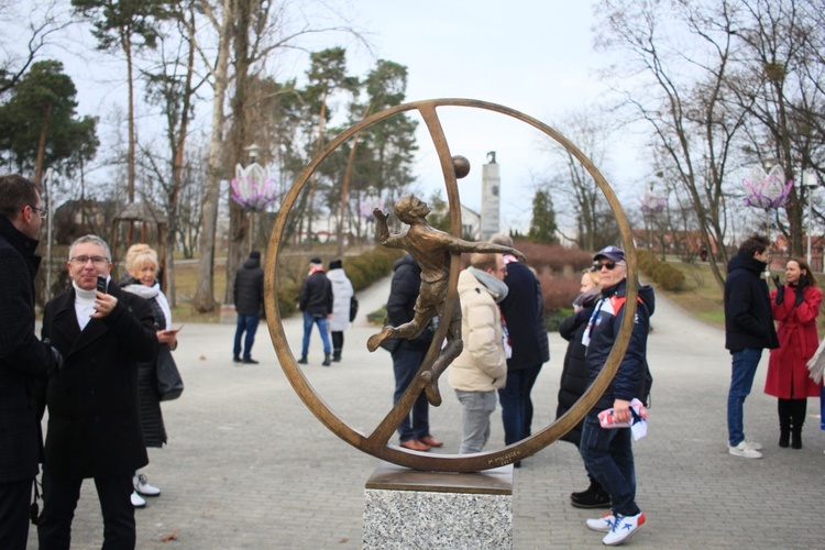 Odsłonięcie statuetki ZAKSY w Kędzierzynie-Koźlu