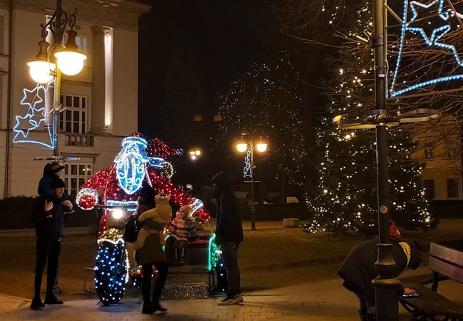 Świetlna dekoracja w Radomiu