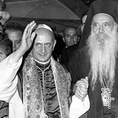Paweł VI i patriarcha Atenagoras podczas spotkania w 1967 roku.