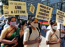 Protest chrześcijan w Bangalore,  22 grudnia 2021 r.