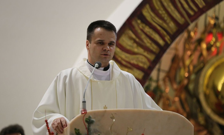 Ks. Michał Powęska, biblista, prefekt w WSD w Sandomierzu.