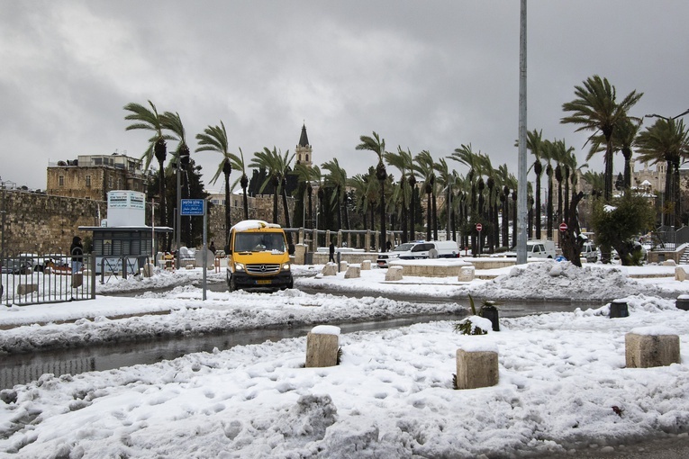 Jerozolima pod śniegiem