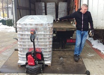 Przyjęcie transportu w siedzibie organizacji. 