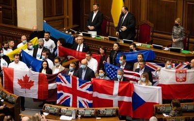 Parlamentarzyści oraz mieszkańcy Kijowa dziękują za międzynarodowe wsparcie