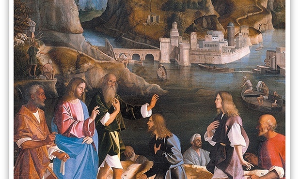 Marco Basaiti "Powołanie synów Zebedeusza", olej na desce, 1510 r. Gallerie dell’Accademia, Wenecja