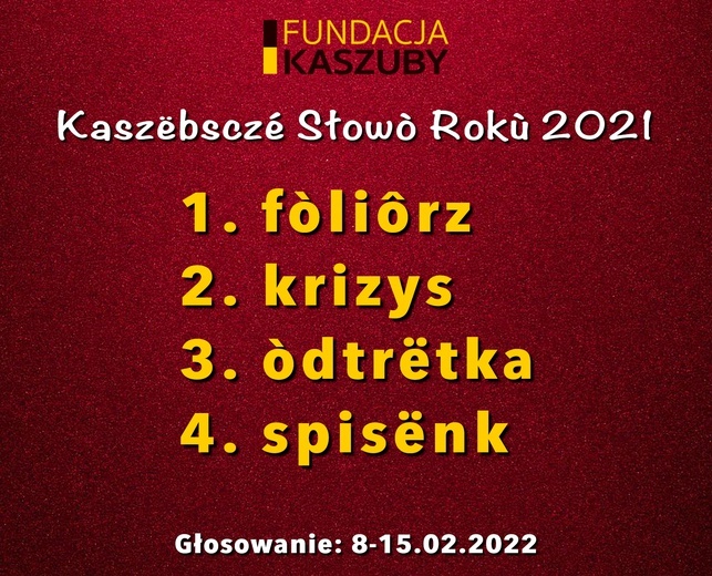 Głosuj na Kaszubskie Słowo Roku 2021 - są kandydatury