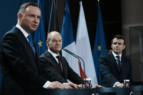 Duda, Macron i Scholz: naszym celem jest uniknięcie wojny 