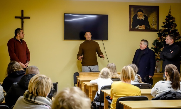 Amerykańscy żołnierze uczą angielskiego przy skwierzyńskim sanktuarium