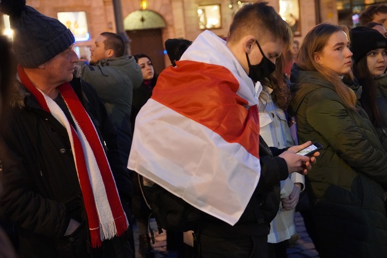 Wiec solidarności z Ukrainą we Wrocławiu