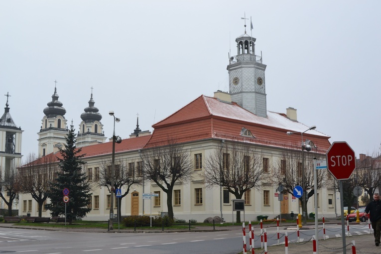 Ratusz w Mławie.